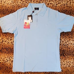 NWT Ivy Oxford Sportswear Light Blue Polo